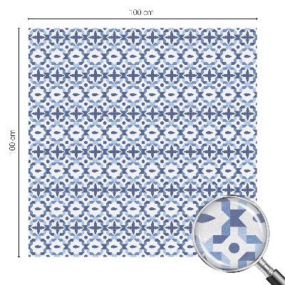 Dekorativna folija za steklo vitraž Modri ​​mozaik