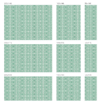 Okenska folija vitraž za zasebnost Harmonična struktura