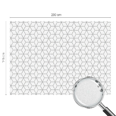 Mlečna folija za okna vitraž Pikčasti rombi