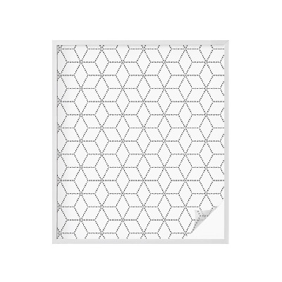 Mlečna folija za okna vitraž Pikčasti rombi