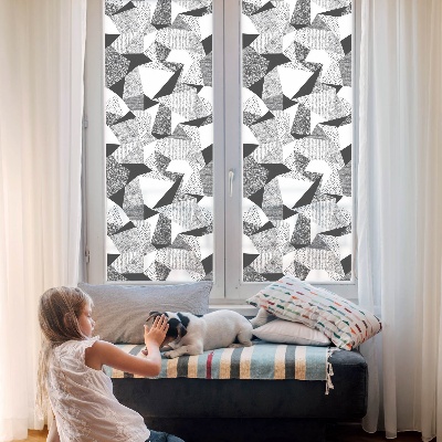 Dekorativna folija za steklo vitraž Geometrijske figure