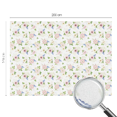 Folija za okna proti soncu Cvetlični vzorec