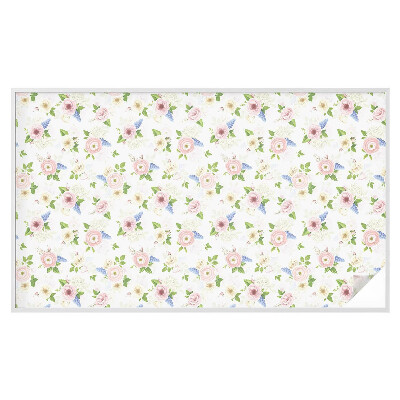 Folija za okna proti soncu Cvetlični vzorec