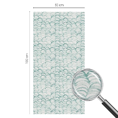 Dekorativna folija za steklo vitraž Zeleni val