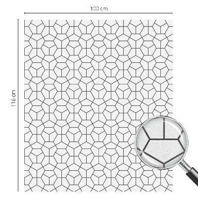 Folija za okna proti soncu Geometrijske kocke