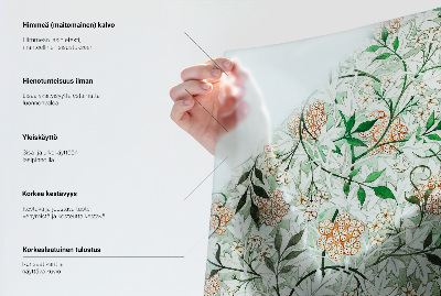 Mlečna folija za okna vitraž Vzorec sadja