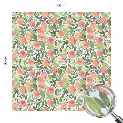 Mlečna folija za okna vitraž Vzorec sadja