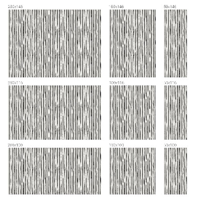 Mlečna folija za okna vitraž Navpične črte