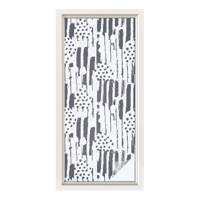 Folija za okna proti soncu Črte in pike