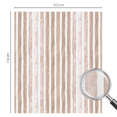 Mlečna folija za okna vitraž Rjavi pasovi