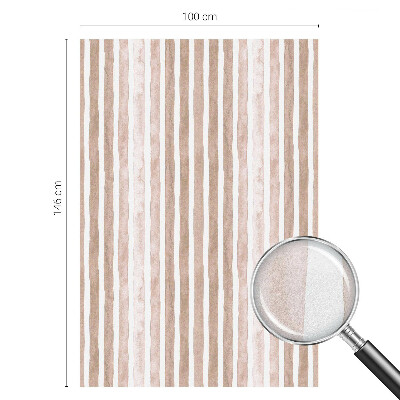 Mlečna folija za okna vitraž Rjavi pasovi