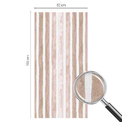 Mlečna folija za okna vitraž Rjavi pasovi