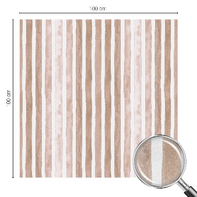 Mlečna folija za okna vitraž Rjavi pasovi