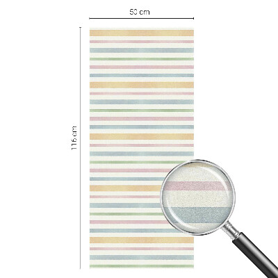 Okenska folija vitraž za zasebnost Pastelne črte