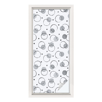 Dekorativna folija za steklo vitraž Siva kolesa