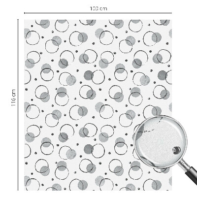 Dekorativna folija za steklo vitraž Siva kolesa