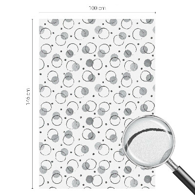 Dekorativna folija za steklo vitraž Siva kolesa