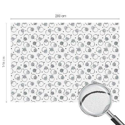 Dekorativna folija za steklo vitraž Siva kolesa