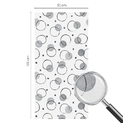 Dekorativna folija za steklo vitraž Siva kolesa