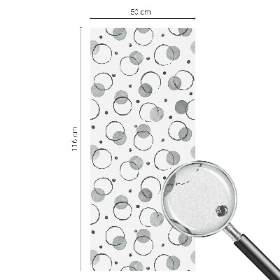 Dekorativna folija za steklo vitraž Siva kolesa