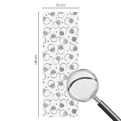 Dekorativna folija za steklo vitraž Siva kolesa