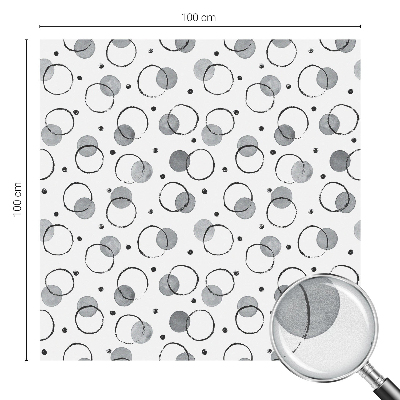 Dekorativna folija za steklo vitraž Siva kolesa