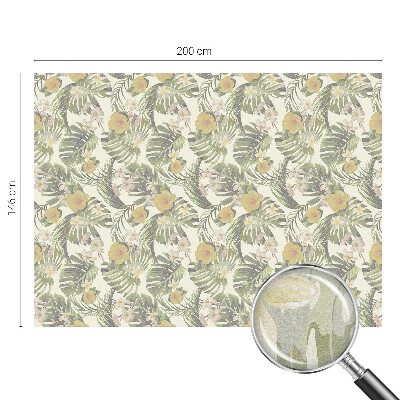 Mlečna folija za okna vitraž Tropska tema