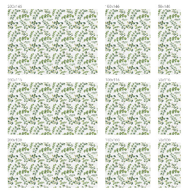 Okenska folija vitraž za zasebnost Botanični listi