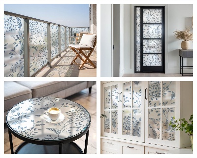 Okenska folija za zaščito pred pogledi Rastlinski motiv