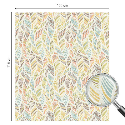 Dekorativna folija za steklo vitraž Mavrično perje