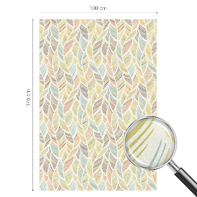 Dekorativna folija za steklo vitraž Mavrično perje