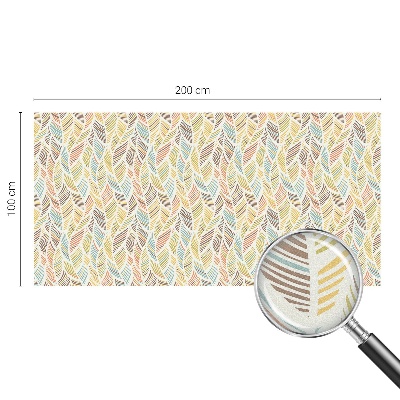 Dekorativna folija za steklo vitraž Mavrično perje