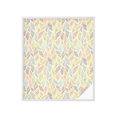 Dekorativna folija za steklo vitraž Mavrično perje