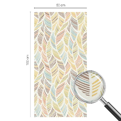 Dekorativna folija za steklo vitraž Mavrično perje