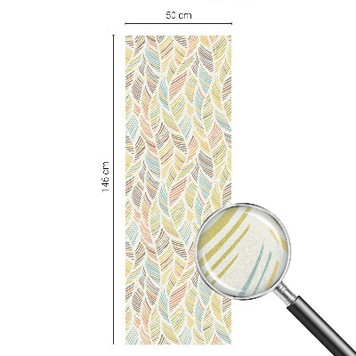 Dekorativna folija za steklo vitraž Mavrično perje