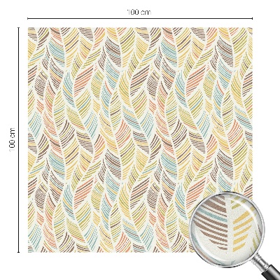 Dekorativna folija za steklo vitraž Mavrično perje