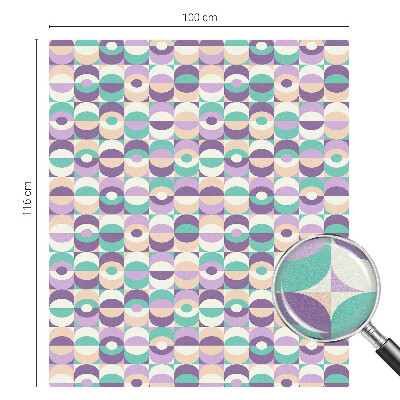 Okenska folija vitraž za zasebnost Barviti vzorci