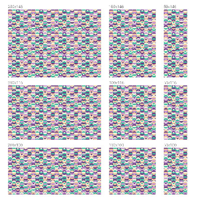 Okenska folija vitraž za zasebnost Barviti vzorci