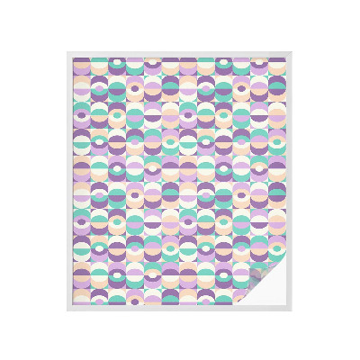 Okenska folija vitraž za zasebnost Barviti vzorci