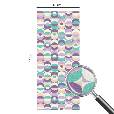 Okenska folija vitraž za zasebnost Barviti vzorci