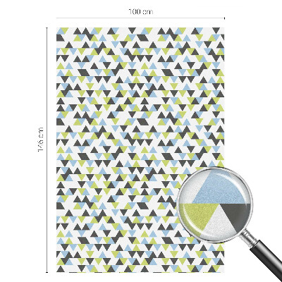 Mlečna folija za okna vitraž Geometrijski trikotniki
