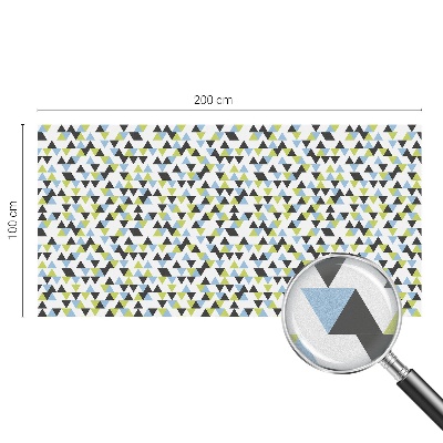 Mlečna folija za okna vitraž Geometrijski trikotniki