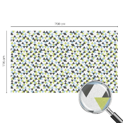 Mlečna folija za okna vitraž Geometrijski trikotniki