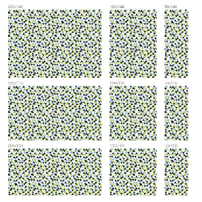 Mlečna folija za okna vitraž Geometrijski trikotniki