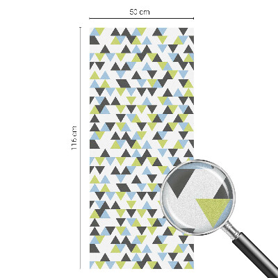 Mlečna folija za okna vitraž Geometrijski trikotniki