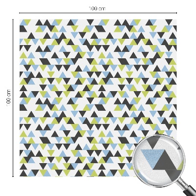 Mlečna folija za okna vitraž Geometrijski trikotniki