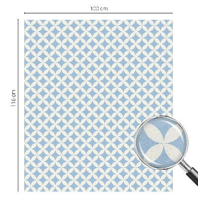 Mlečna folija za okna vitraž Geometrijska eleganca