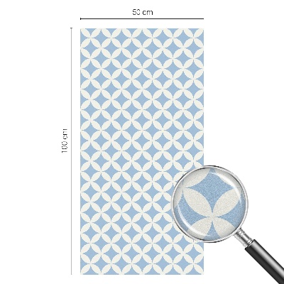 Mlečna folija za okna vitraž Geometrijska eleganca