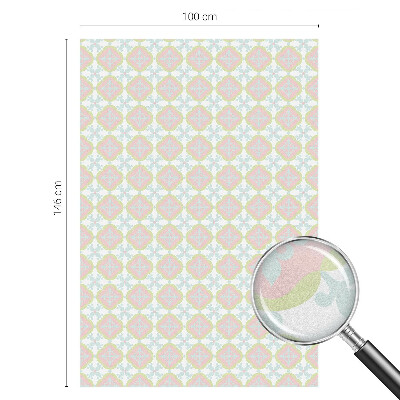 Mlečna folija za okna vitraž Pastelni ornament