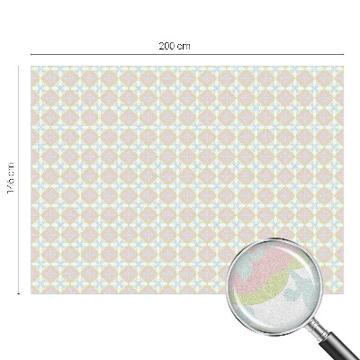 Mlečna folija za okna vitraž Pastelni ornament